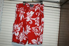 XL Old Navy-New - no tag Red/White swimwear- liner 3 pockets pull string closure