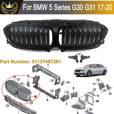 For BMW G30 G31 2017-2020 Front Radiator Grille Active Air Shutter # 51137497281
