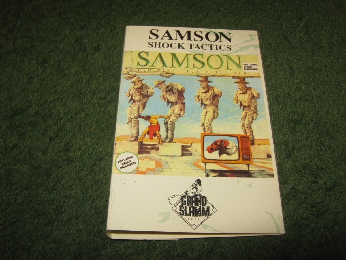 Samson - Shock Tactics (cassette) bruce dickinson of iron maiden