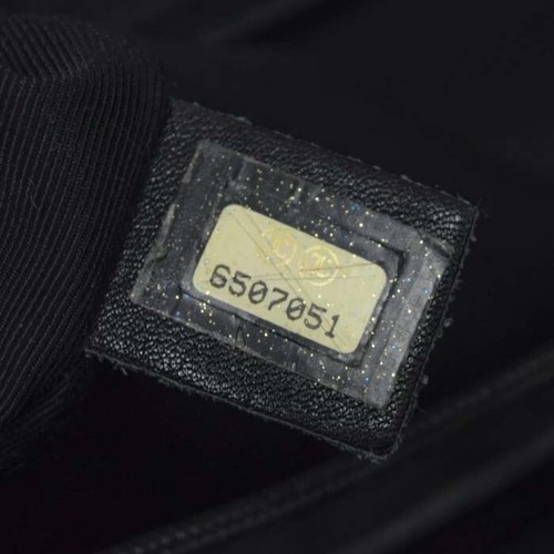 CHANEL Wild Stitch Handbag Calf Leather Coco Mark A14693 Black - Picture 10 of 16