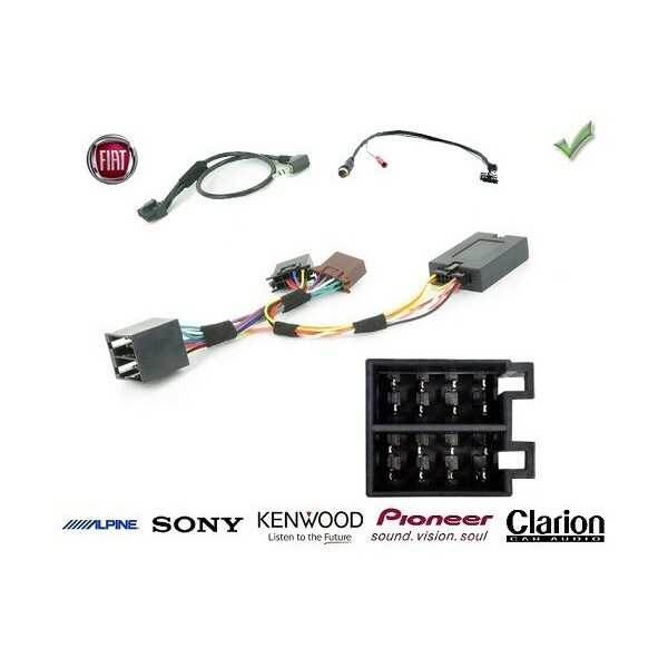 Commande au volant pour Fiat Ducato 2011-2014 noir en ABS sans autoradio d'origine