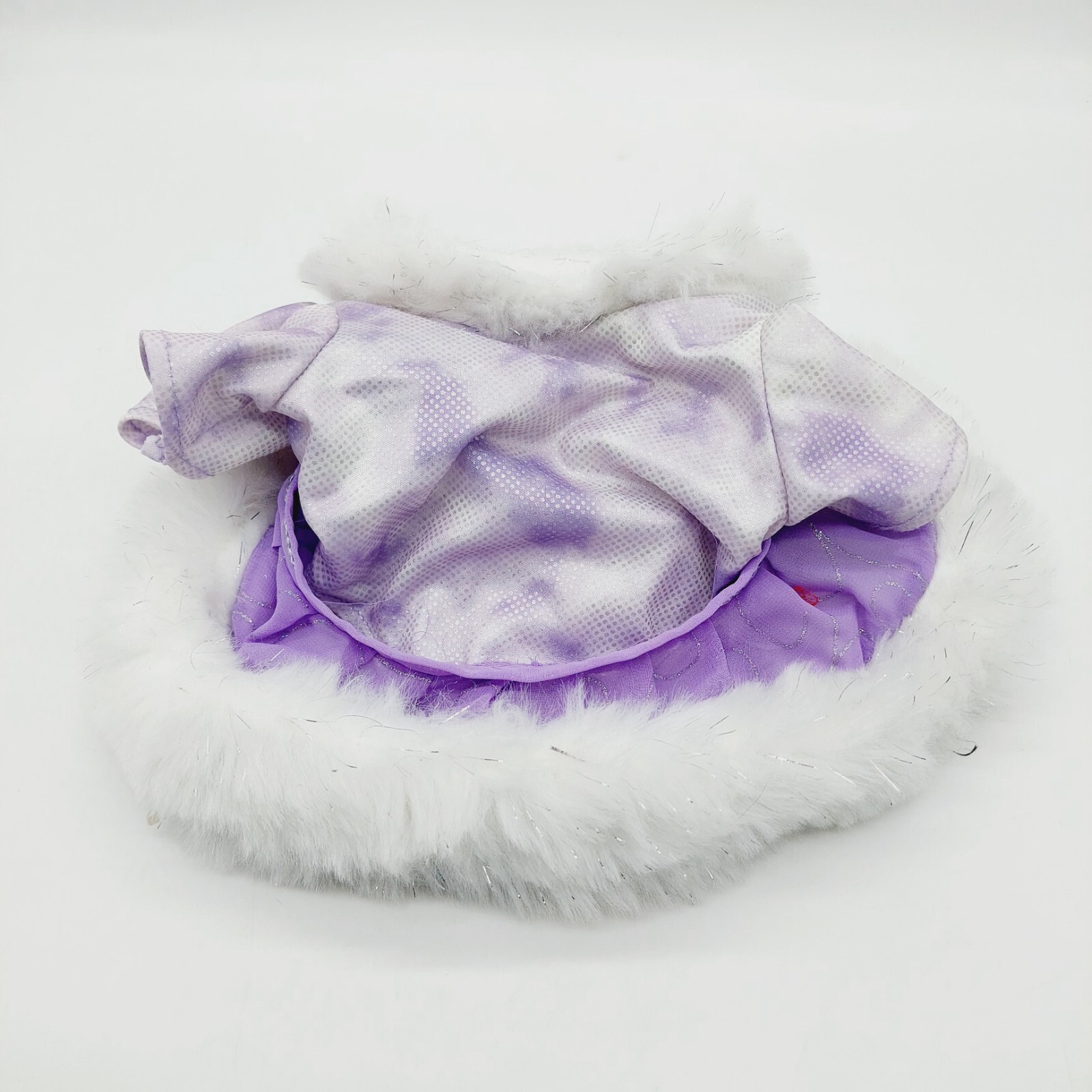 Build A Bear BABW Ice Skating Bodysuit & Skirt Purple White Sparkly