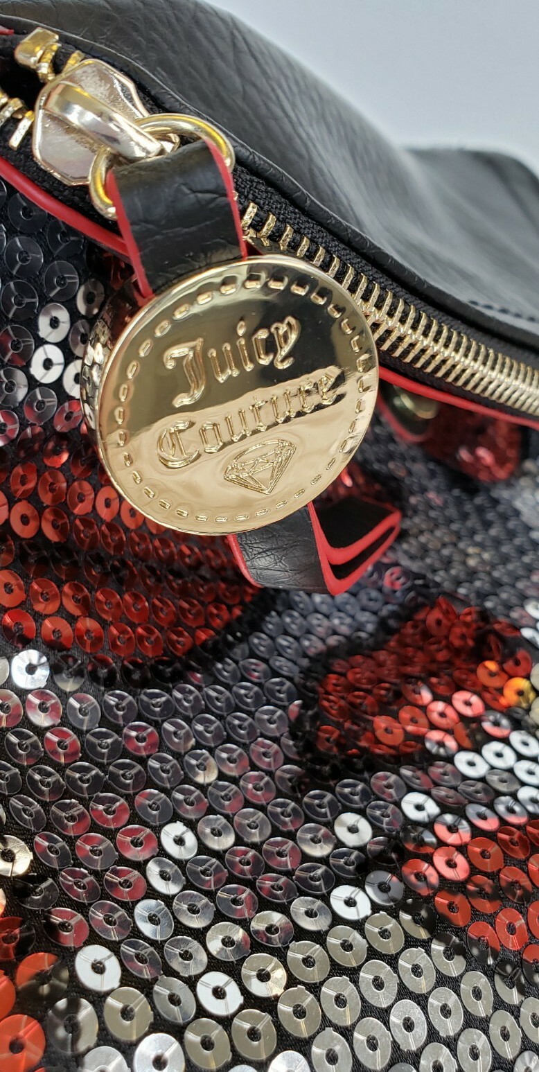 JUICY COUTURE Sequin Red Lips Crossbody Shoulder Bag … Gem