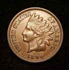 1890 Indian Head Cent  AU