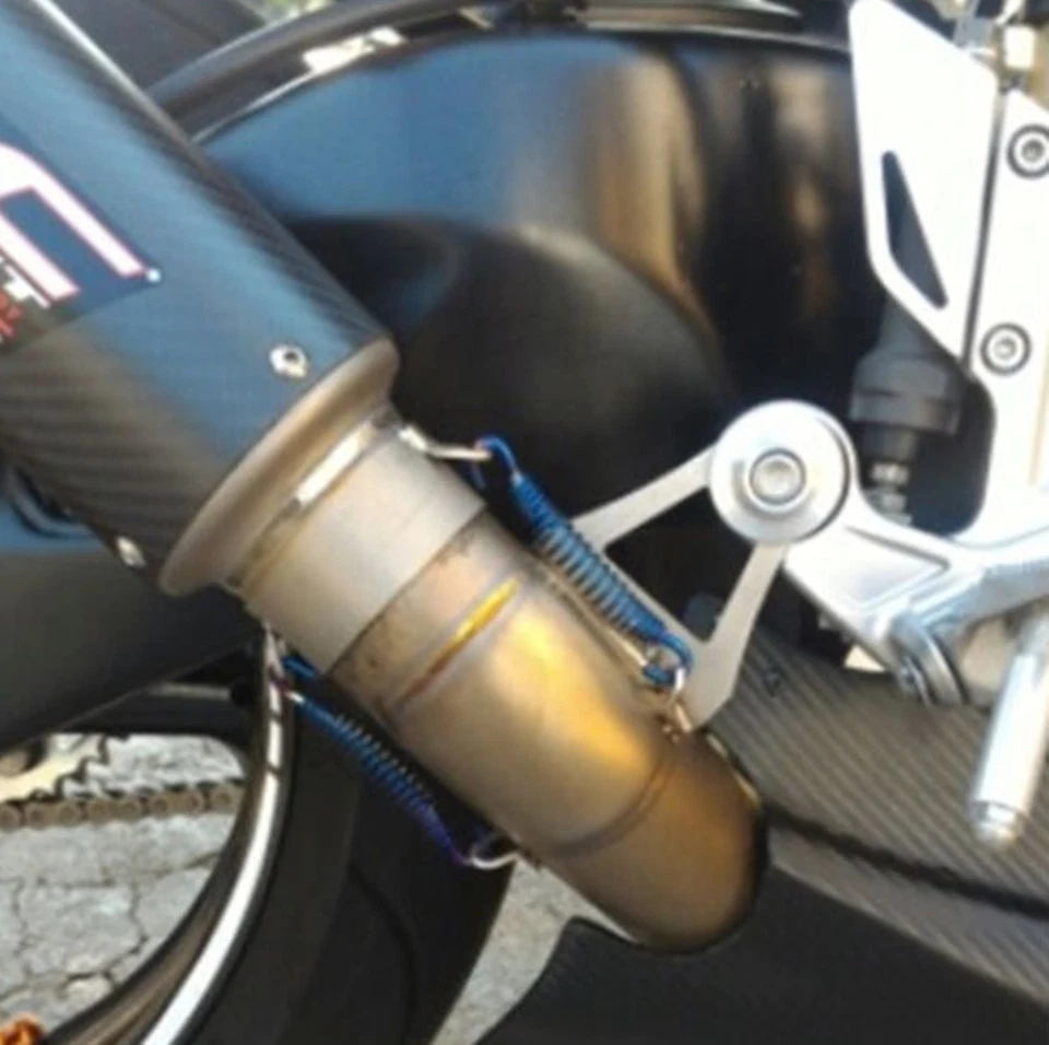 Gancho de acero inoxidable 6 ganchos de muelles silenciador tubo de escape scooter motocicleta Foto 2 de 4