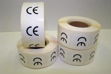 CE Regulated D.O.T. Safety Regulation Stickers | 1/2" Round | 500 Labels