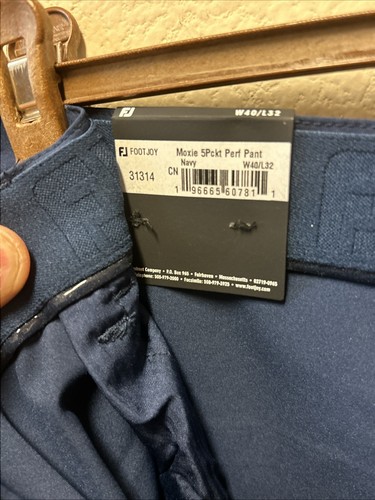FootJoy Golf Pants Moxie 5 Pocket Performance 40 X 32 Navy Blue NWT MSRP $118 - Picture 6 of 13