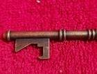 NEW Skeleton Key Plated Brass Bottle Opener 3 inch long — photo 2