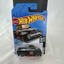 Hot Wheels 1:64 Custom '56 Ford Truck Rod Squad Black Pickup Diecast 227/250