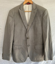 JOHN VARVATOS STAR USA Blazer Mens Sz 38R Taupe Textured Premium Tailored