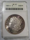 1880 S - Morgan Silver Dollar - ANACS MS63