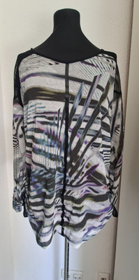 Shirt Oberteil - Marc Cain - Gr. 38 (N3) - langarm, transparent, elegant