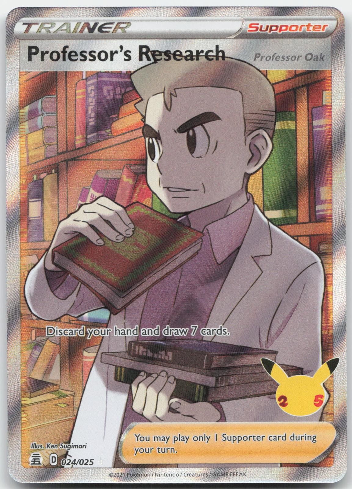Professor's Research (Professor Oak) 024/025 - Celebrations - Pokemon