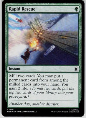 Rapid Rescue 181 Marvel Super Heroes Magic the Gathering