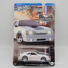 2025 Hot Wheels  '84 Ford Mustang SVO  White  60 Years Silver Series 1/5 NEW