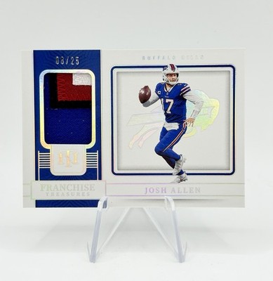 2022 National Treasures Josh Allen Franchise Treasures Patch /25 Bills