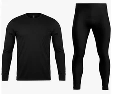 Orbiz Men’s Black Thermal Underwear Set Size XL