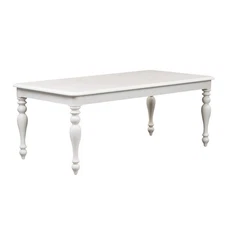 Summer House 6 Piece Rectangular Table Set in Oyster White