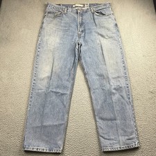 Y2K Levi's 550 Jeans Mens 40x30 Blue Relaxed Taper Light Wash Faded Denim