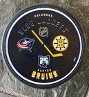 Blue Jackets Vs Bruins Hockey Puck 25th Anniversary Match Up Puck Boston — photo 1