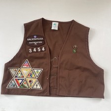 Girl Scouts USA Brownies Vest Size Large With...