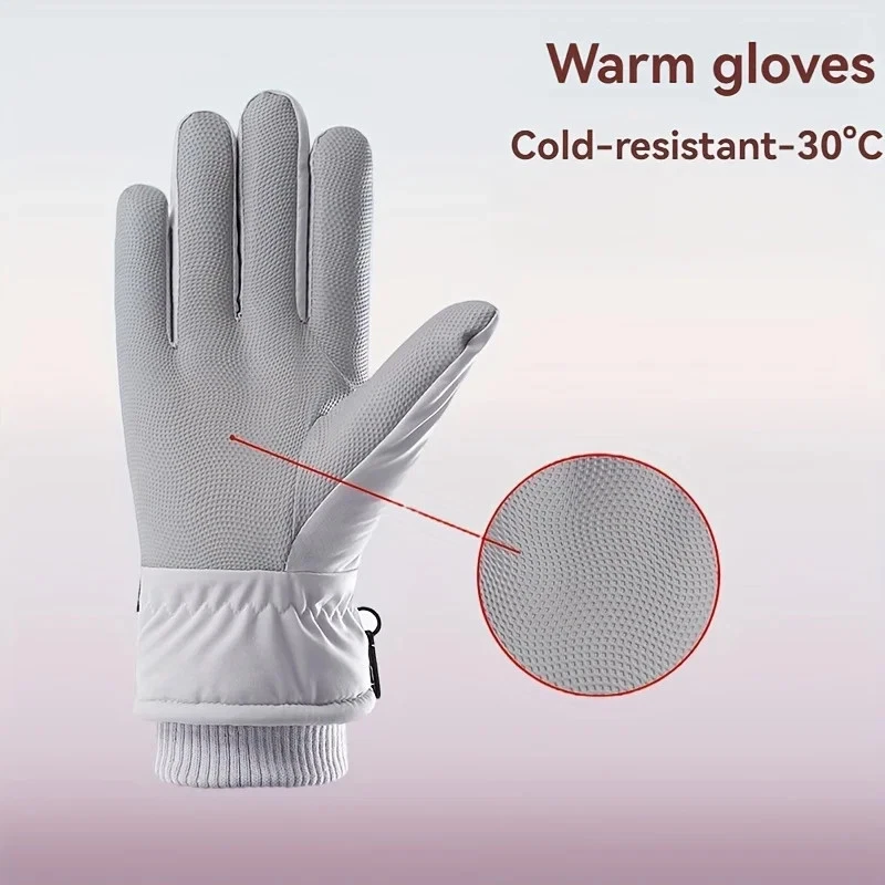 Ветрозащитные перчатки Extreme Cold - 40°C, зимние перчатки с сенсорным экраном и тепловыми для Cy - Изображение 2 из 4