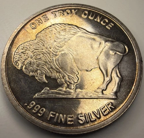 1 OZ .999 FINE SILVER ROUND I10