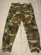 USGI Woodland Camo BDU Pants  XLarge Long 38x31 Ripstop Hot Weather Trousers 