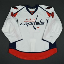 2015-16 Taylor Chorney Washington Capitals Game Used Worn Hockey Jersey MeiGray