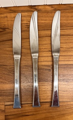 Epoch Yamazaki Stainless Patrick Meyer Glossy Flatware Butter Knife Knives Lot 3