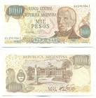 ARGENTINA NOTE 1000 PESOS (1982) LOPEZ-IANNELLA SUFFIX I B# 2460 P 304d UNC