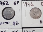 Nice Set of 4 EF Five Cent Pieces From Canada 1935, 2-1936, 1952 — photo 2