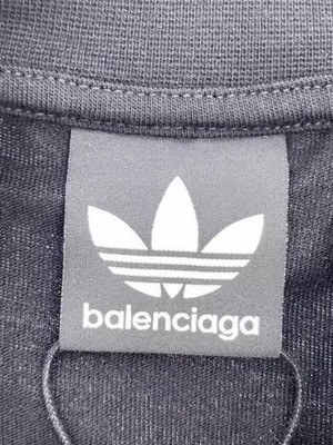 BALENCIAGA/x Adidas 3-Stripe Oversized LS Tee/3/BLK/728789 | eBay