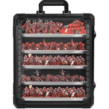 OUUTMEE Miniatures Storage Case, Miniatures Carry Case with Aluminium Alloy F...