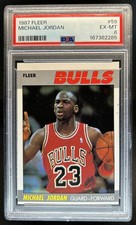 1987-88 Fleer Michael Jordan #59 Bulls PSA 6