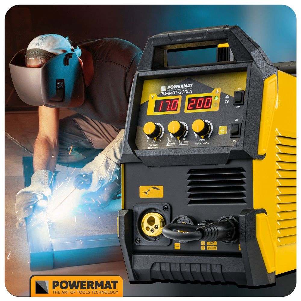 Onduleur de soudage MIG MAG MMA WIG Lift IGBT 200A Powermat PM-IMGT-200LN