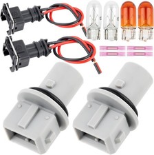 Side Marker Light Bulb Socket with Wire Harness Fit for Ford F250 F350 F450 F550