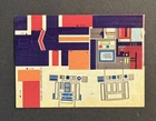 Vintage Star Wars Droid Factory UNUSED STICKER SHEET R2-D2 Original 1978 Kenner