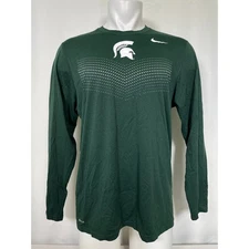 Michigan State Spartans Nike Dri-FIT Long Sleeve Performance Shirt Men's LARGE