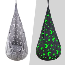 Kids Pod Swing Seat, Sensory Swing Chair with PVC Inflatable Cushion, Hanging...