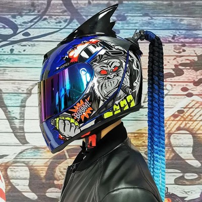 Full face helmet motorcycle riding helmet safety double lens Racing helmet Indiv