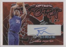 2022-23 Leaf Optichrome Orange Kaleidoscope 1/2 Michael Foster Jr Mike Auto 1u6
