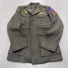 Vintage U.S. Marine Corps WWII Uniform Jacket Men 35" Chest Olive Green Military