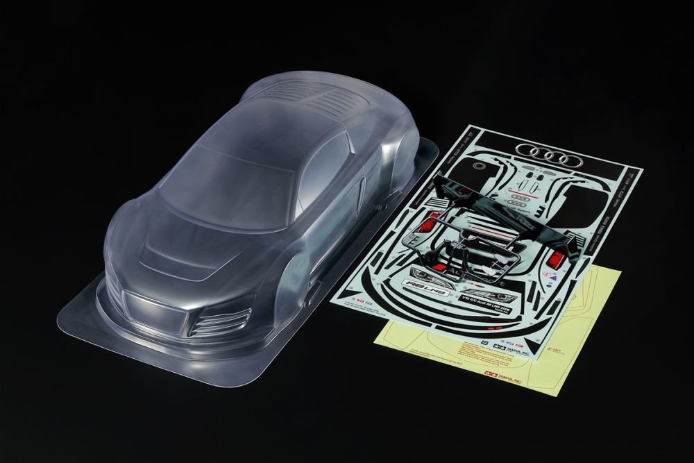 Tamiya TT-02 1/10 2008 Audi R8 LMS Touring Car Body Set (Clear