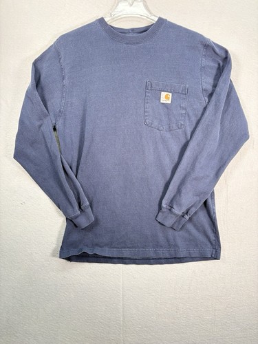 Vintage Navy Blue Carhartt Longsleeve. Größe: Medium. Distressed Tagged Lesen