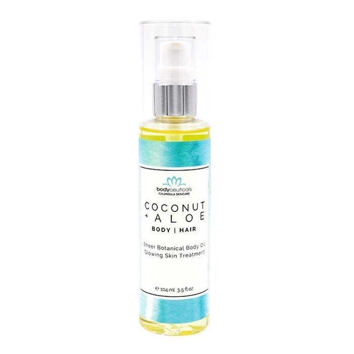 Bodyceuticals Органическое увлажняющее масло для тела и волос с кокосом и Алоэ 35 унции 5190₽