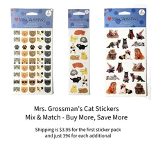 Mrs. Grossman's Cat Stickers - Sealed Packs - You Pick