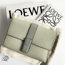 Loewe Vertical Wallet Small Calf Leather Marble Green Excellent Box, Dust Bag