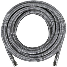 Ice Maker Water Line 25 Feet PVC Core with Premium Braided Stainless Steel