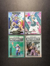 2025 Panini Mosaic Notoriety J.J. McCarthy Kyle Williams Silver RC Lot*4 NL09